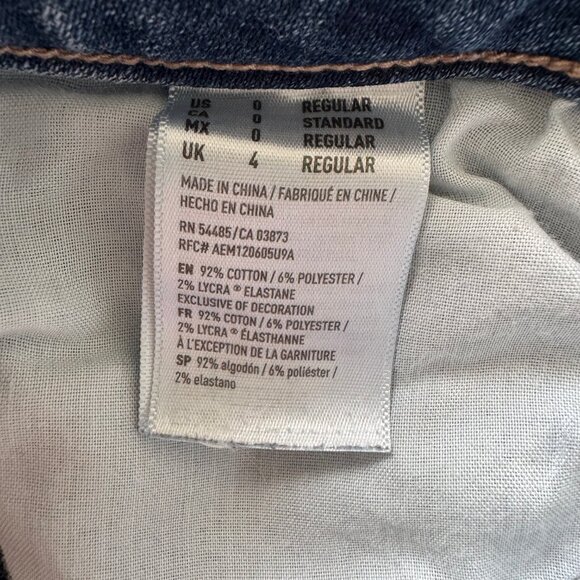 American Eagle Jegging Jeans Medium Wash, Women's 0 - Picture 3 of 3